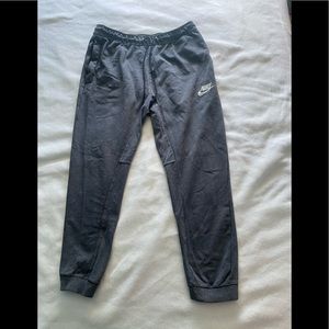 Grey Nike jogger sweatpants size large